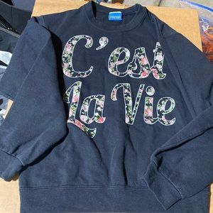 C’est La Vie crew neck